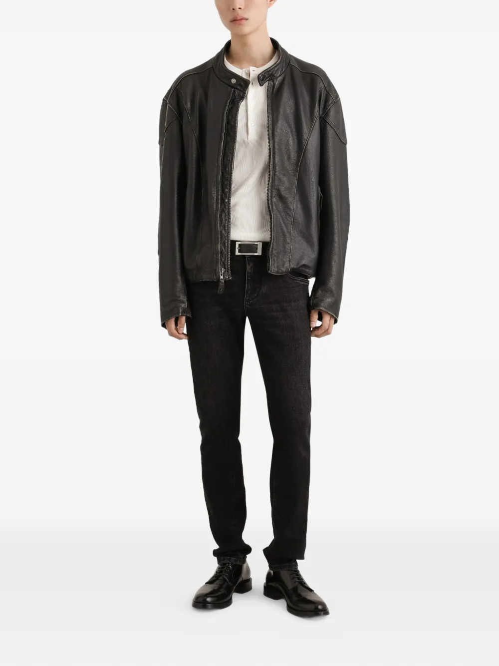 Dolce & Gabbana Serafino katoenen T-shirt - Wit