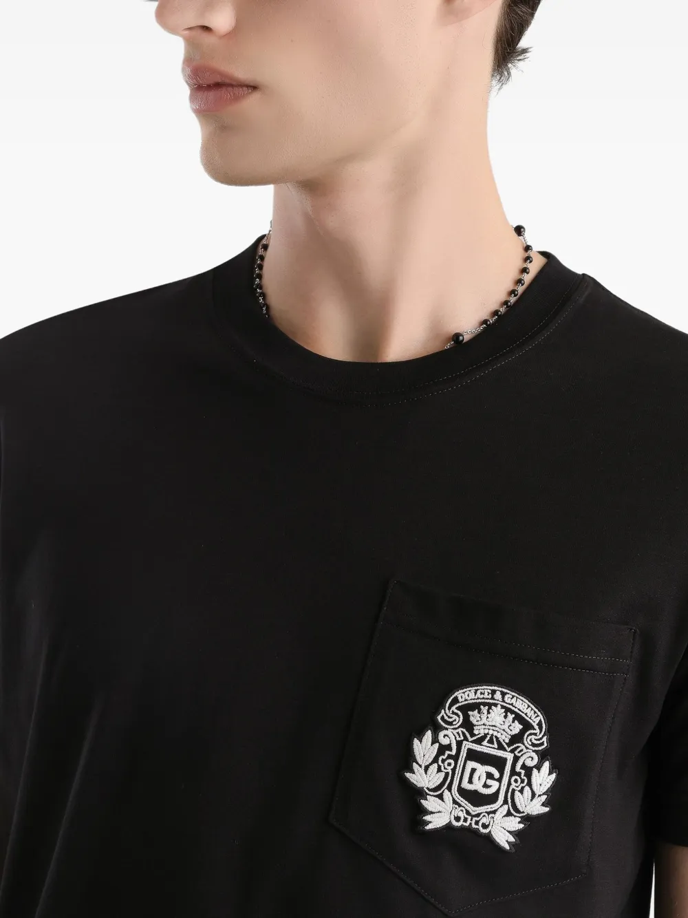 Dolce & Gabbana pocket-chest T-Shirt - Schwarz