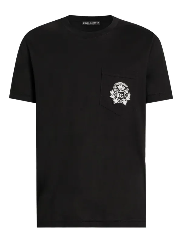 DOLCE&GABBANA ドルチェアンドガッバーナ Tシャツ Dolce & Gabbana ポケット Tシャツ | ブラック | FARFETCH JP