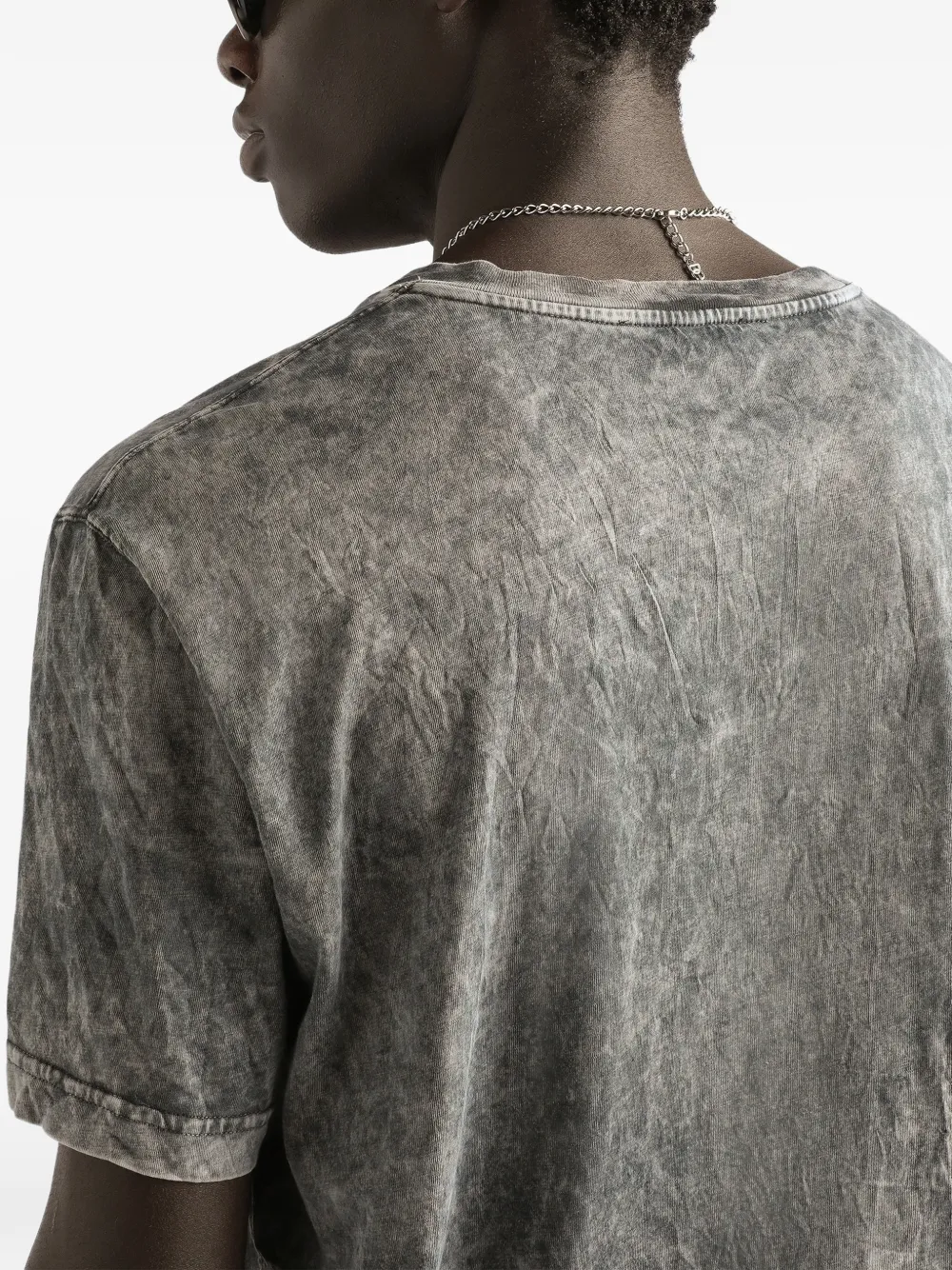 Dolce & Gabbana katoenen T-shirt met marmer-effect Grijs