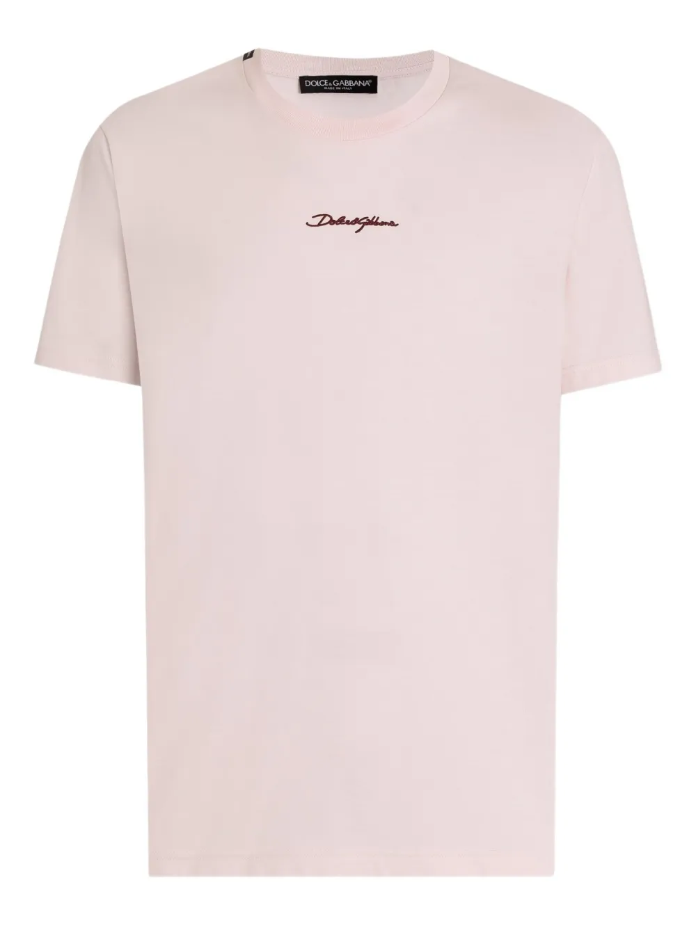 Dolce & Gabbana Logo T-shirt In Pink
