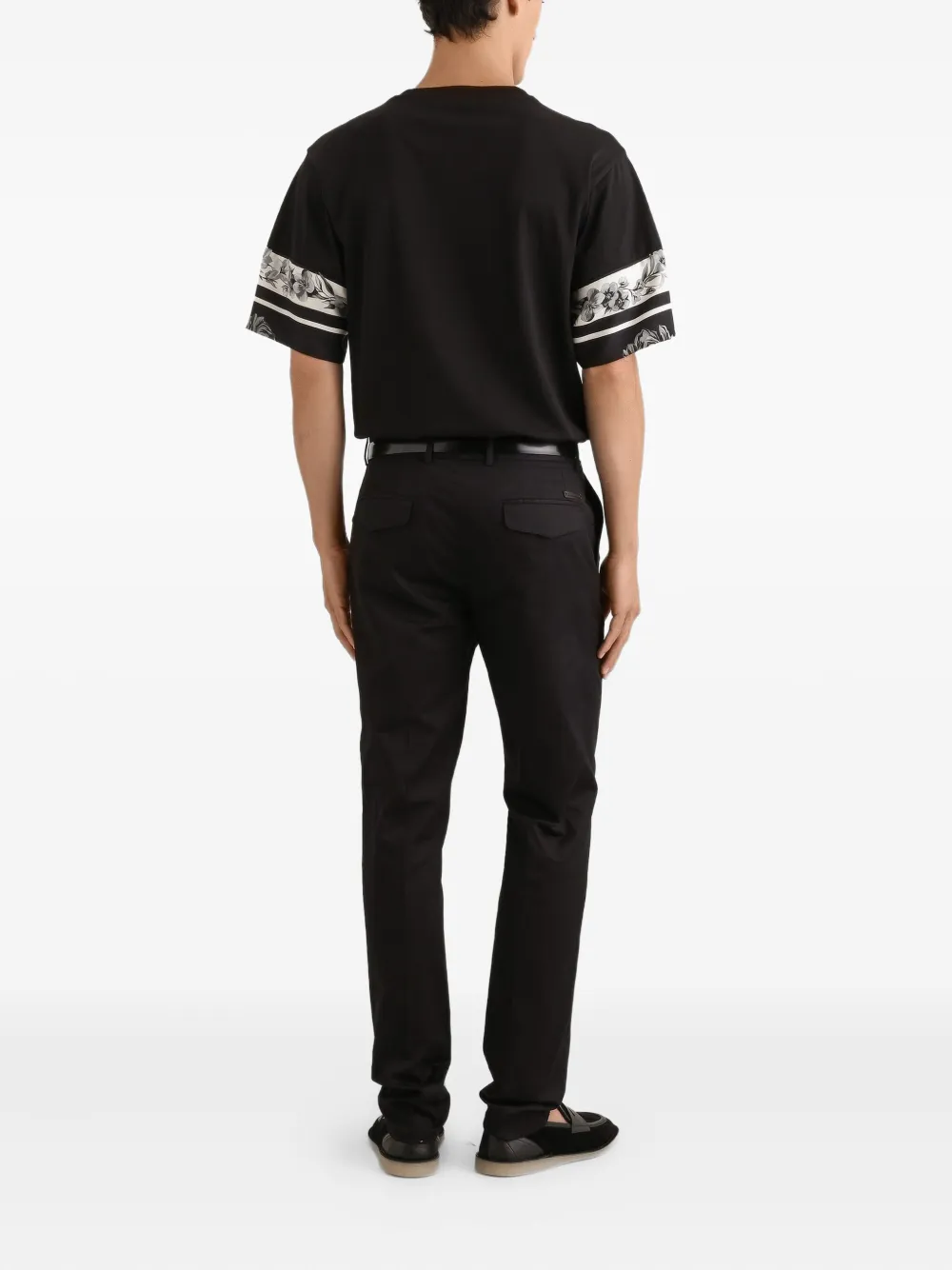 Dolce & Gabbana T-shirt met bloemenprint Zwart