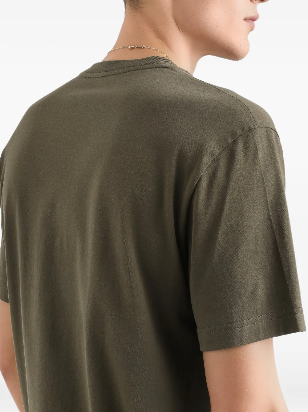 Dolce & Gabbana Katoenen T-shirt met print en borduurwerk Groen