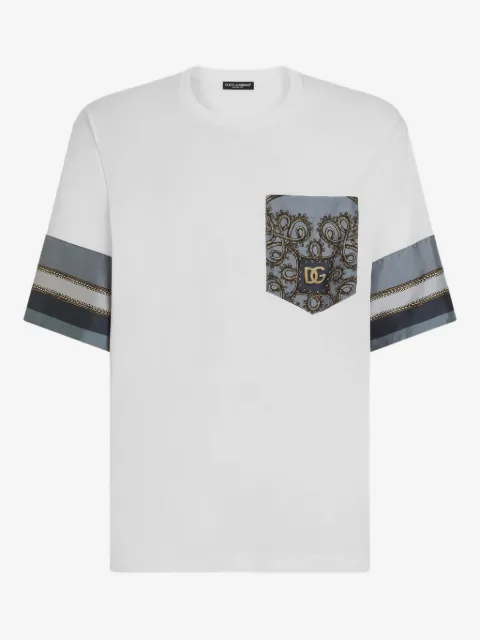 Dolce & Gabbana patterned short-sleeve pocket T-shirt