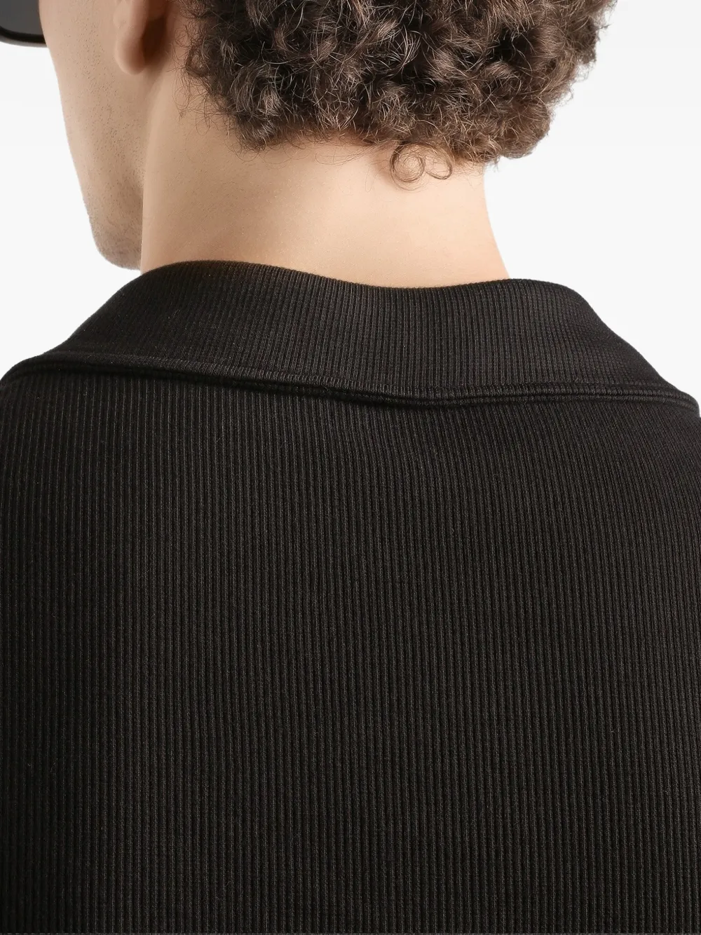Dolce & Gabbana Poloshirt met koord en veters Zwart