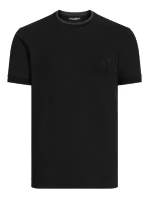 Dolce & Gabbana logo-plaque t-shirt | Black | FARFETCH