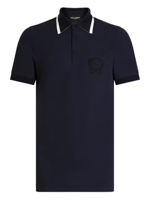 Dolce & Gabbana playera tipo polo con logo bordado