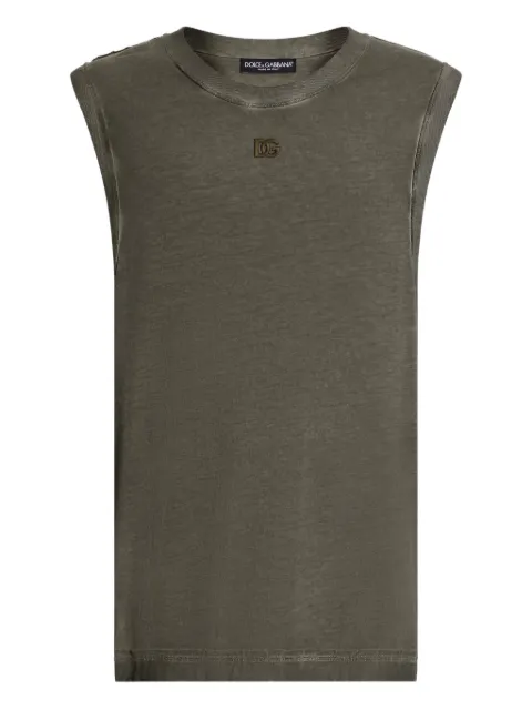 Dolce & Gabbana logo-appliqué top