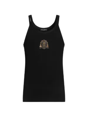 Dolce & Gabbana ロゴ タンクトップ | ブラック | FARFETCH JP