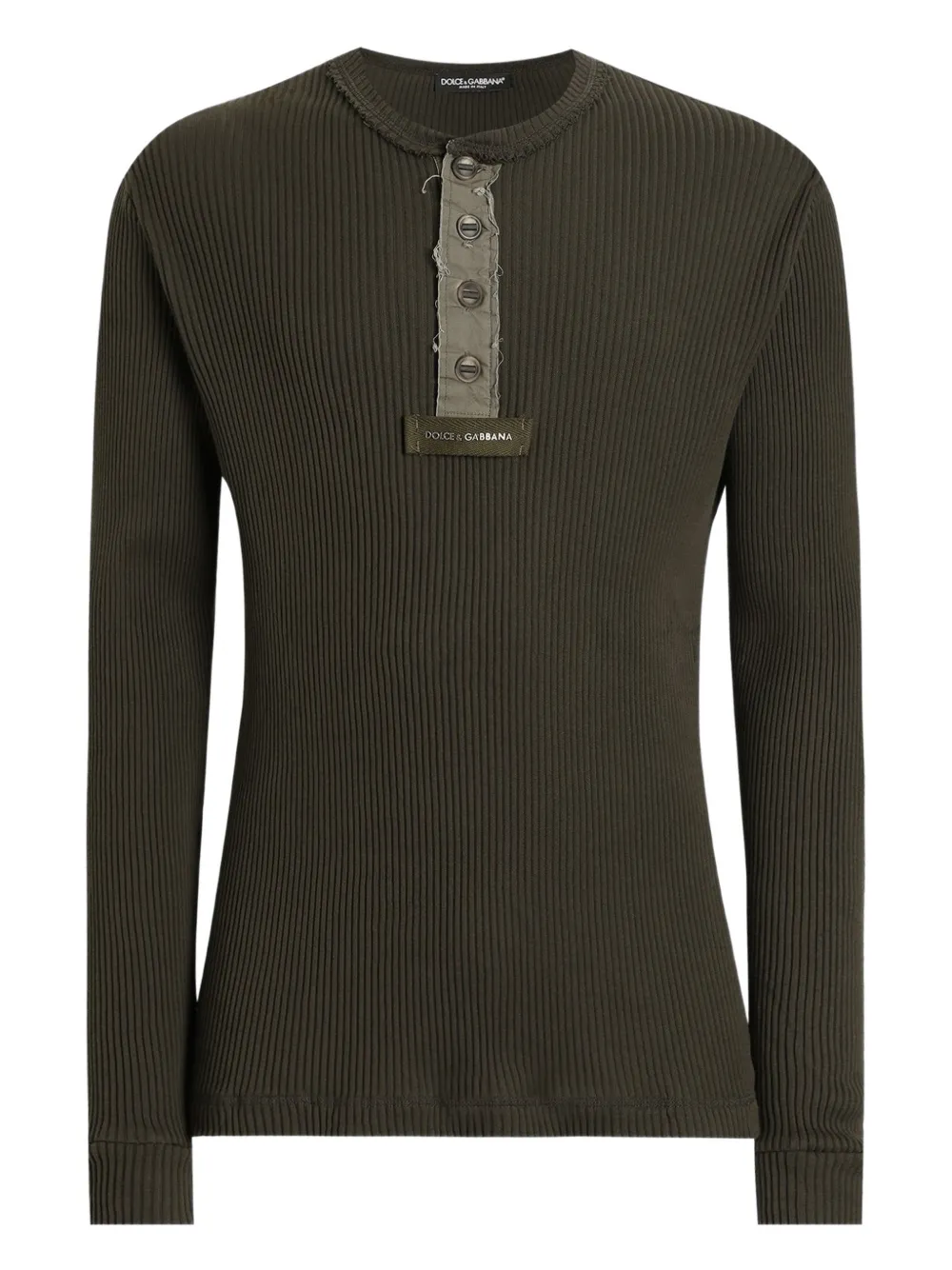 Dolce & Gabbana T-shirt a coste - Verde