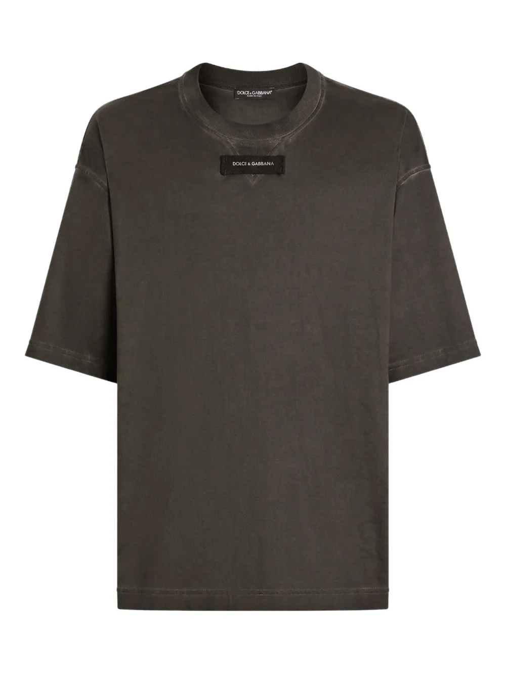 Dolce & Gabbana logo-patch T-shirt - Black