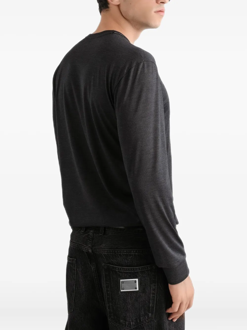 Dolce & Gabbana T-shirt met lange mouwen Grijs
