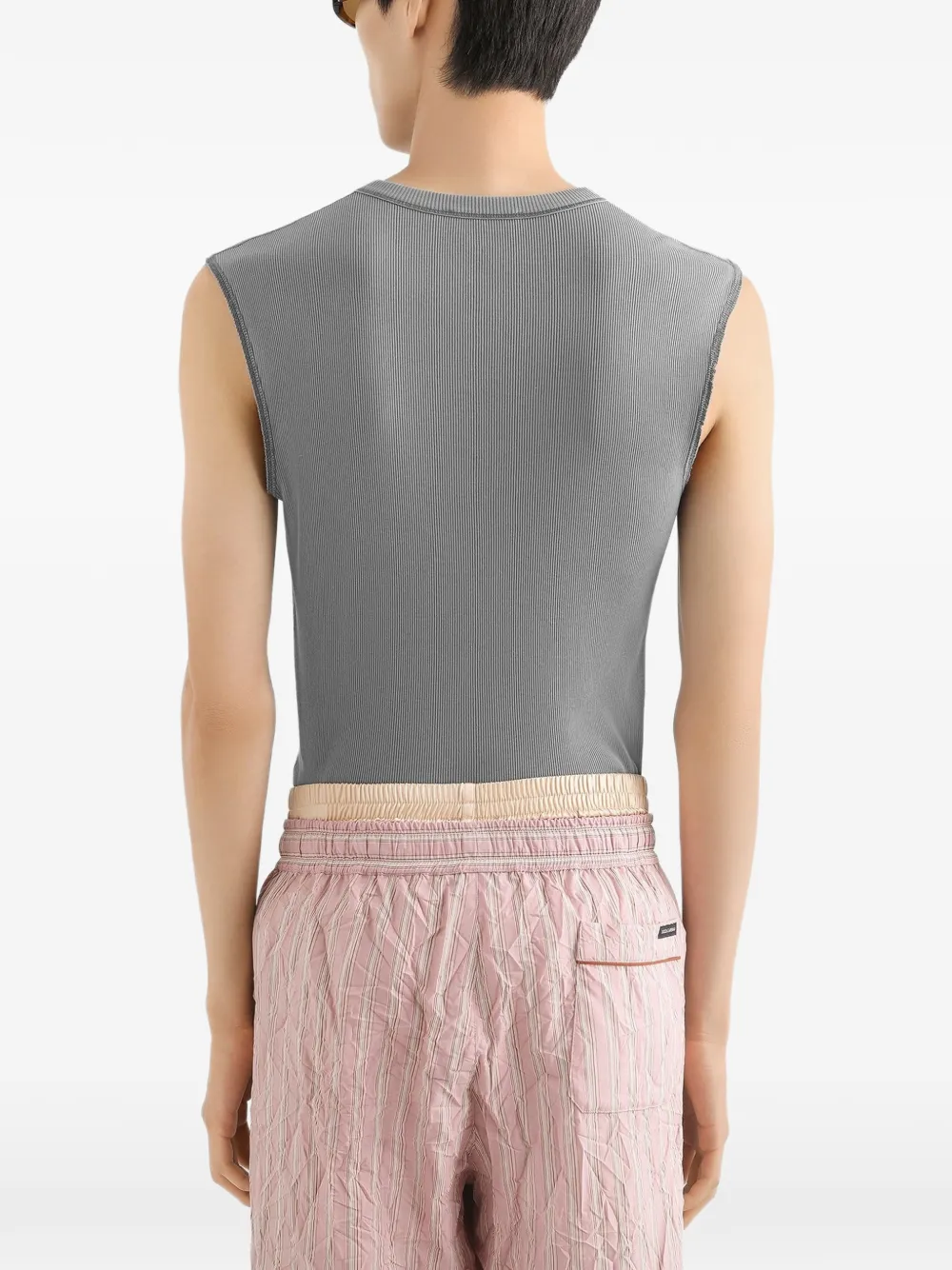 Dolce & Gabbana Serafino katoenen T-shirt Grijs