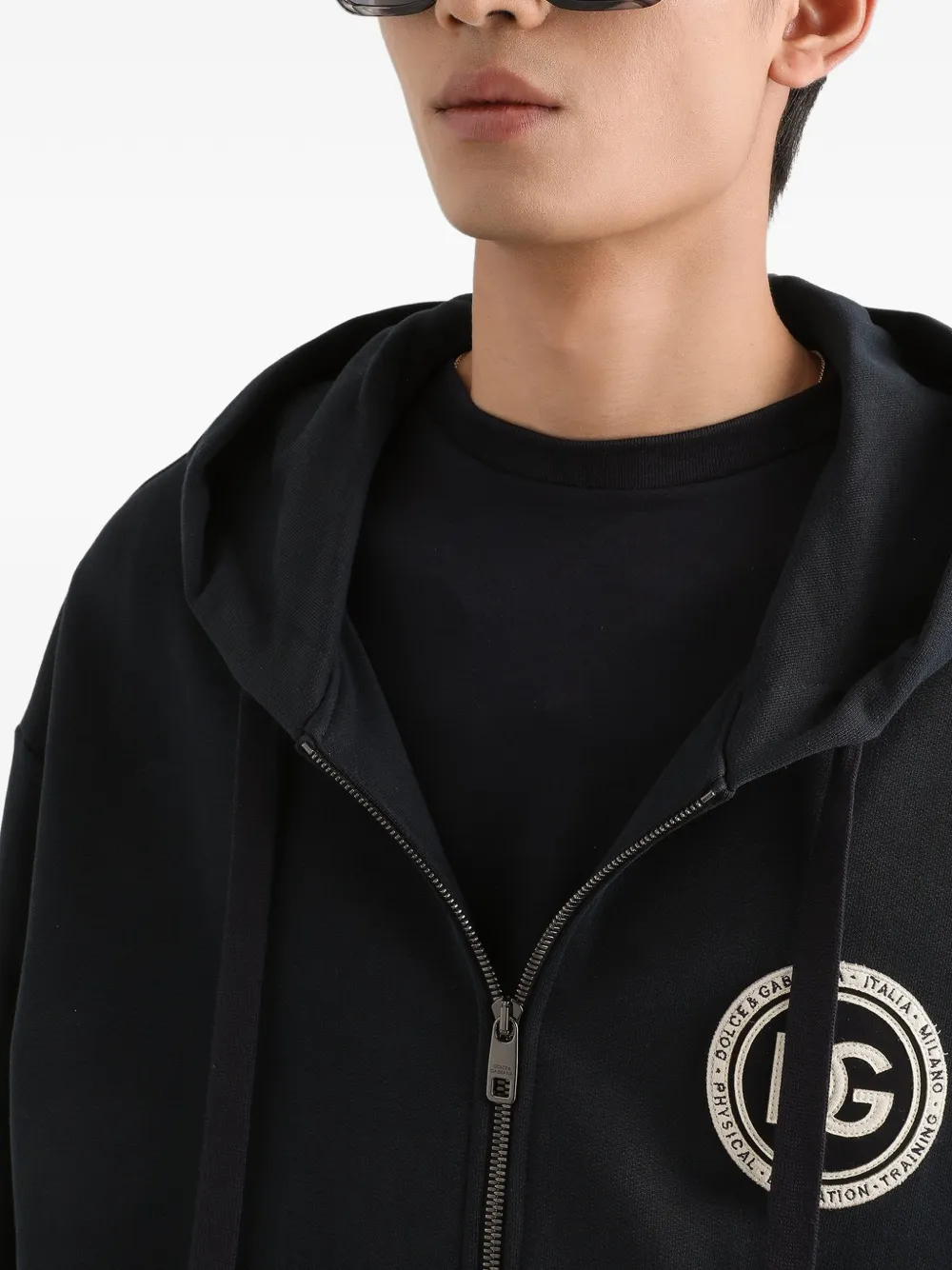 Dolce & Gabbana Hoodie met rits Blauw