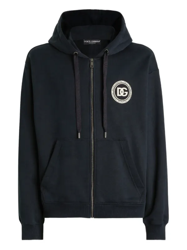 DOLCE & GABBANA ジップパーカー Dolce & Gabbana ジップアップ パーカー | ブルー | FARFETCH JP
