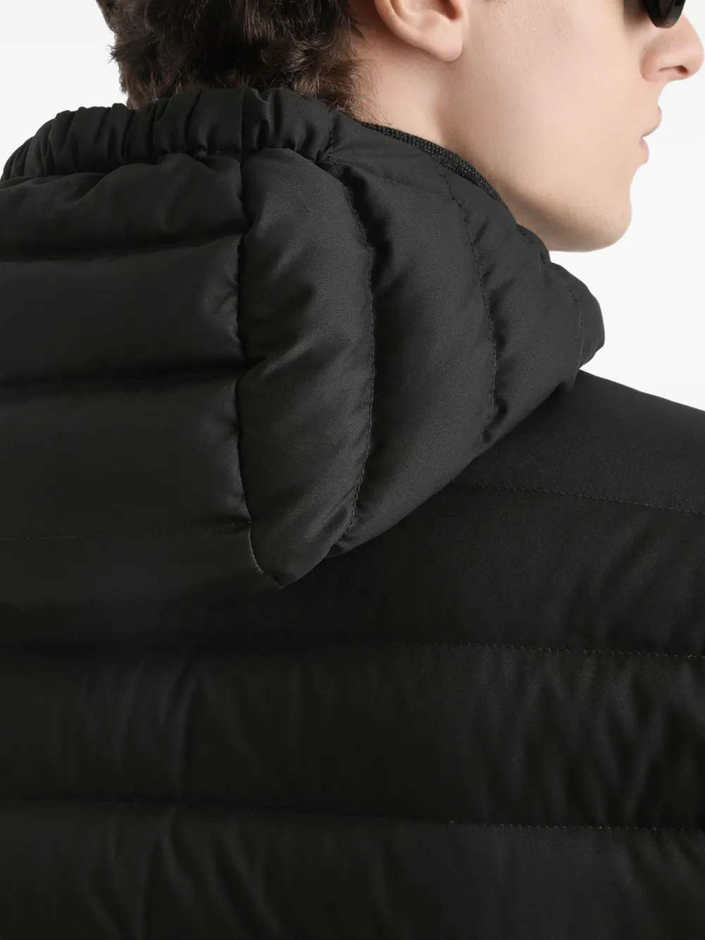 Dolce & Gabbana Gevoerd jack met capuchon Zwart