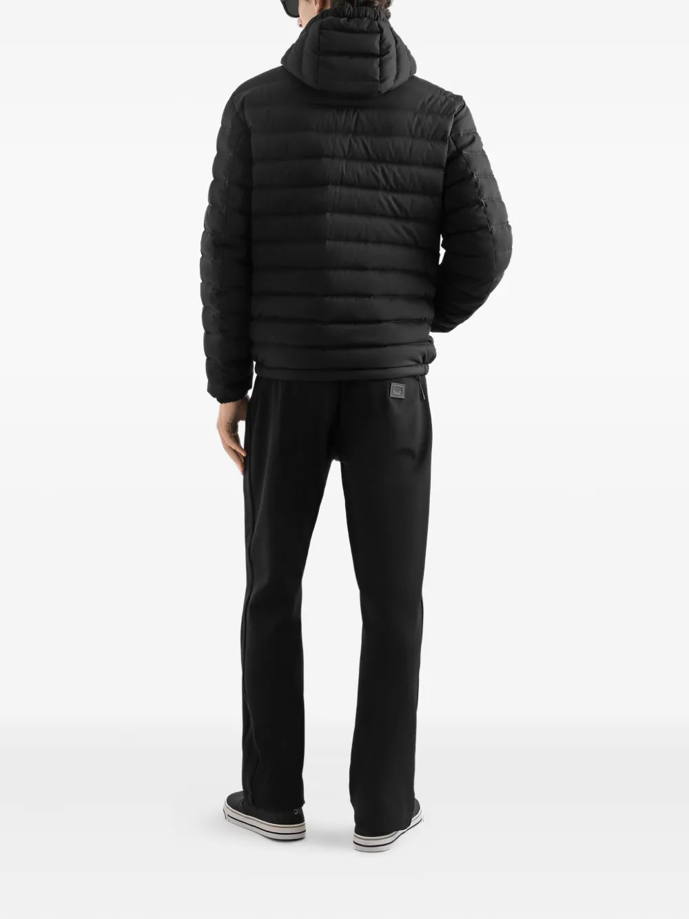 Dolce & Gabbana Gevoerd jack met capuchon Zwart