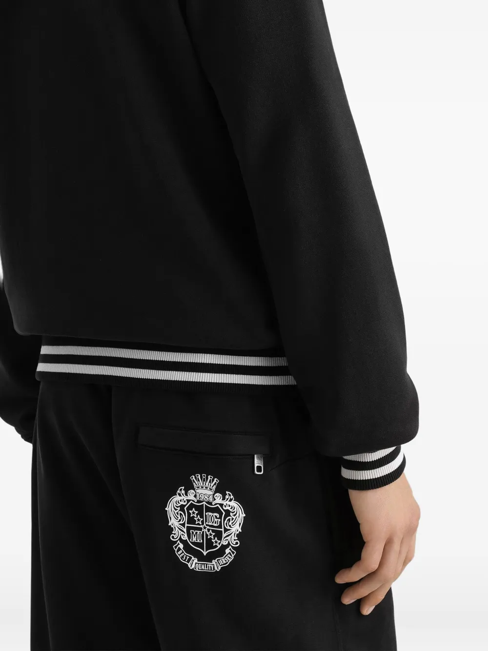 Dolce & Gabbana Hoodie met print Zwart