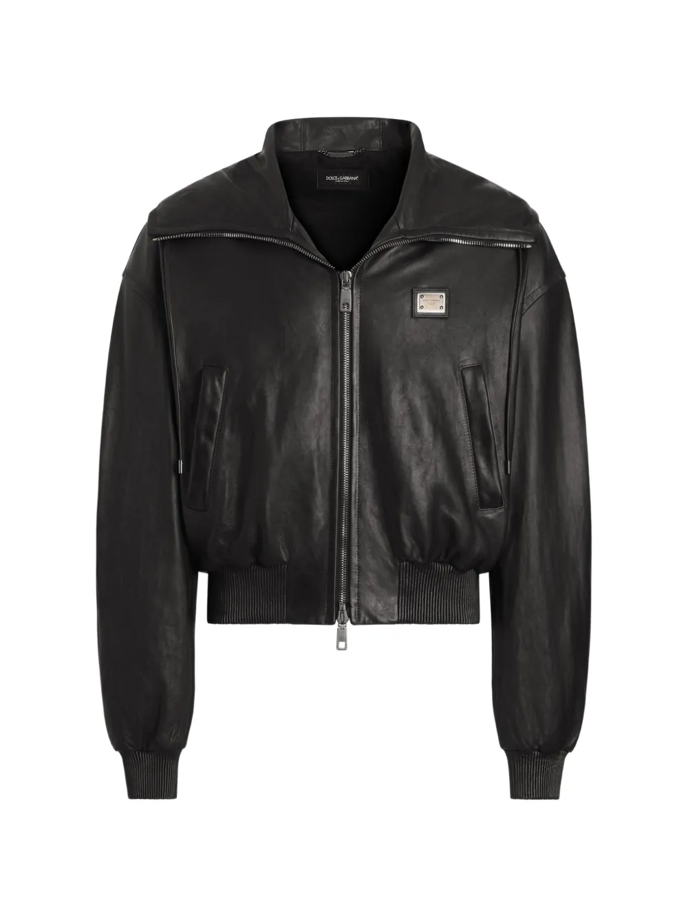 Dolce & Gabbana Lambskin Nappa Jacket In Black