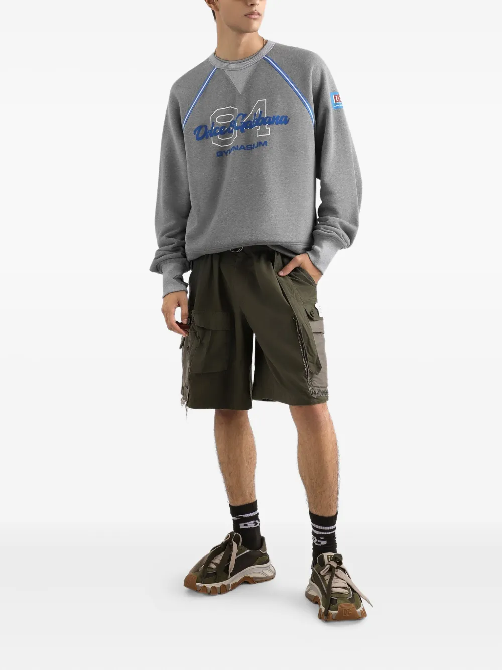  Dolce & Gabbana '84' Logo Sweatshirt - Grey 