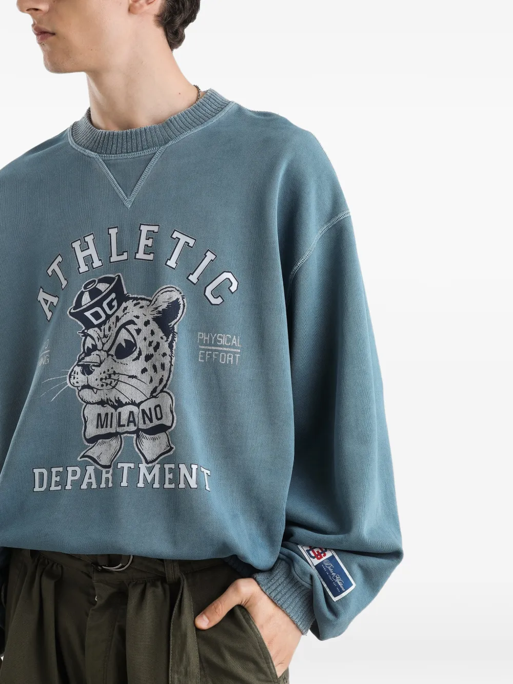 Dolce & Gabbana Sweater met print Blauw