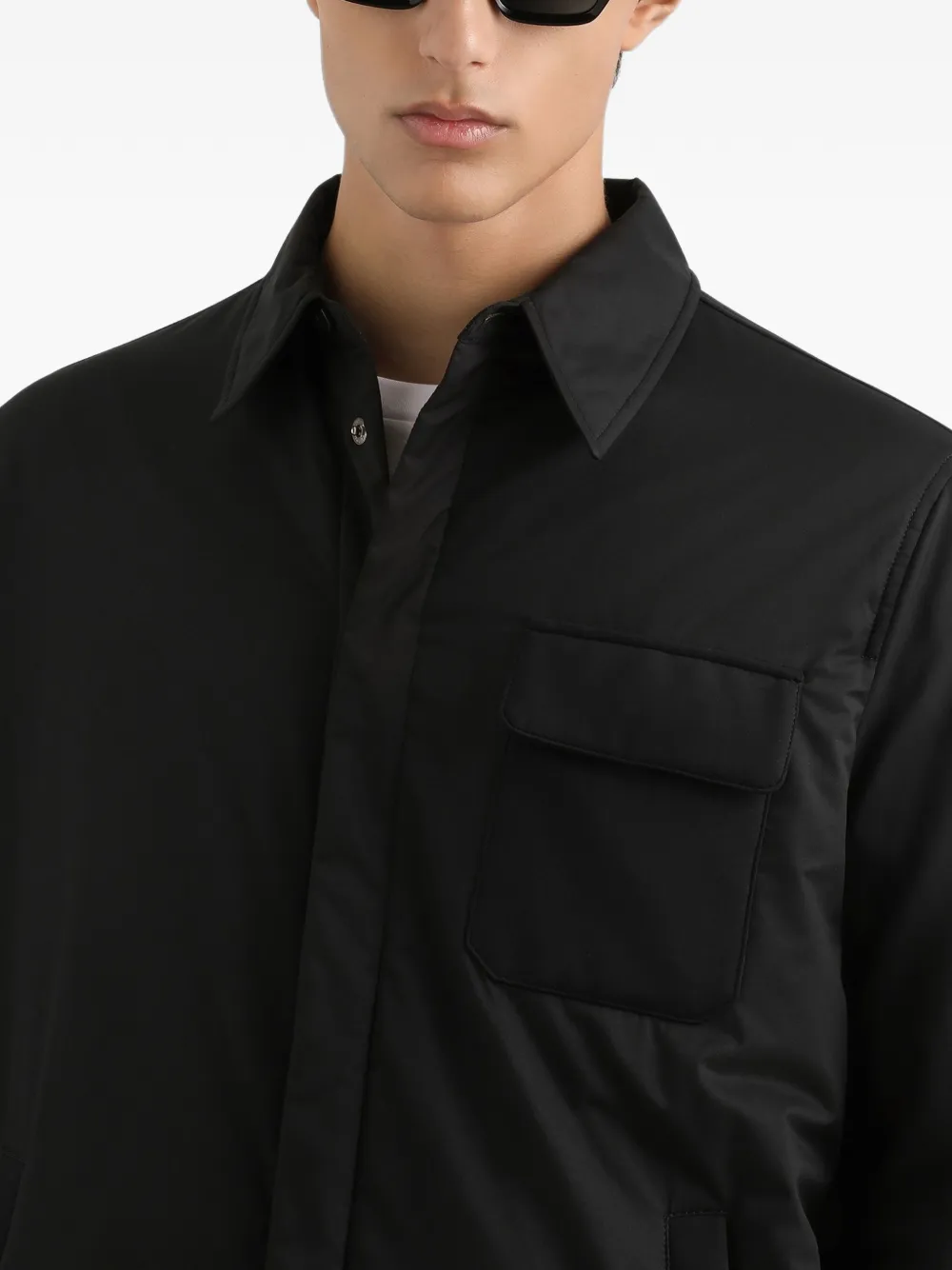Dolce & Gabbana Shirtjack met polokraag Zwart