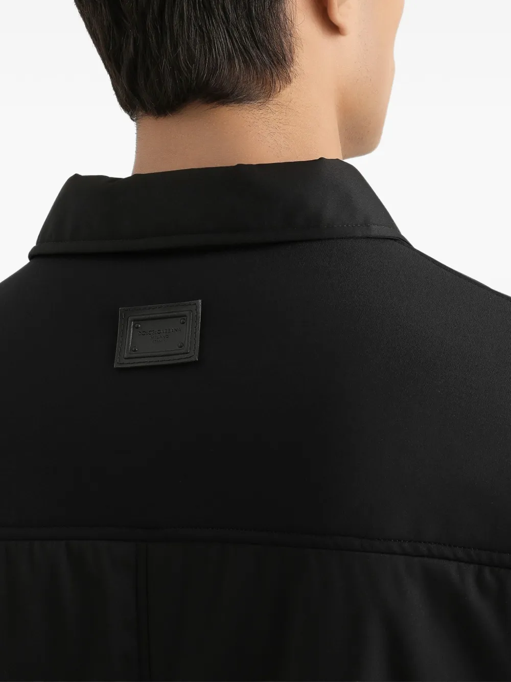 Dolce & Gabbana Shirtjack met polokraag Zwart
