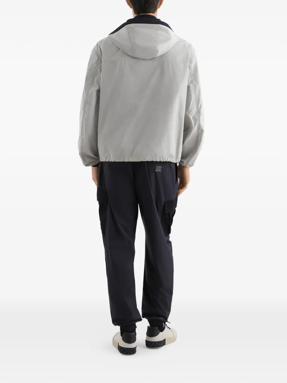 Dolce & Gabbana Jack met capuchon en rits Grijs