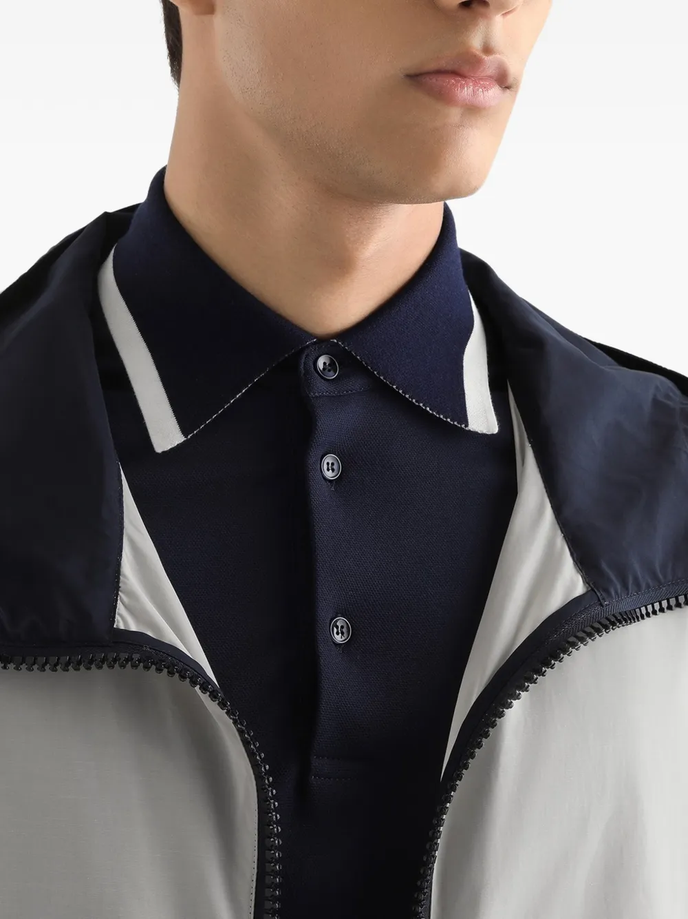 Dolce & Gabbana Jack met capuchon en rits Grijs