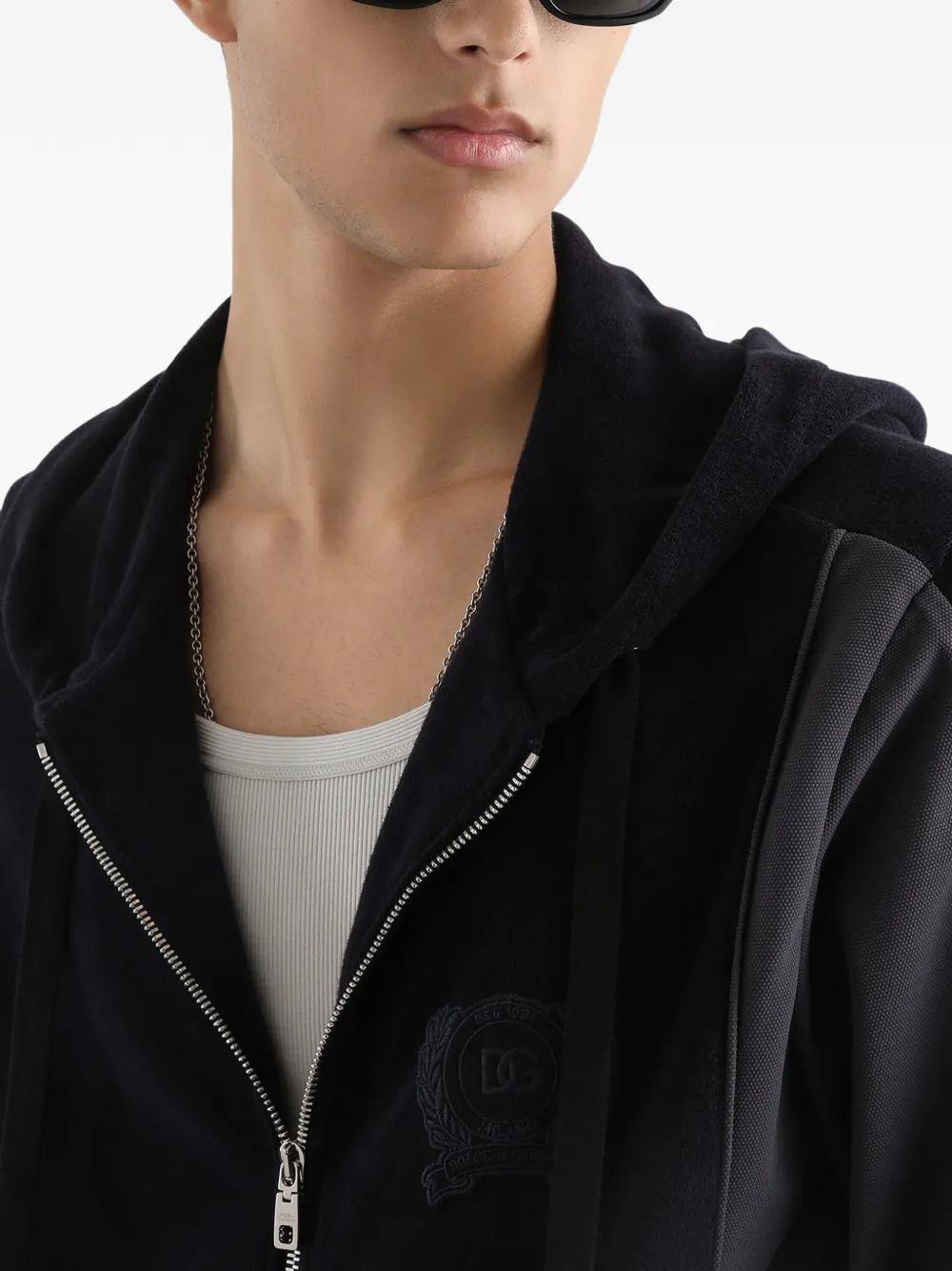 Dolce & Gabbana Hoodie met rits Blauw