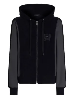 Dolce & Gabbana ジップアップ スウェットパーカー | ブラック