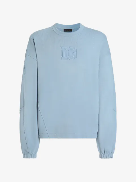 Dolce & Gabbana sudadera de algodón con efecto tratado