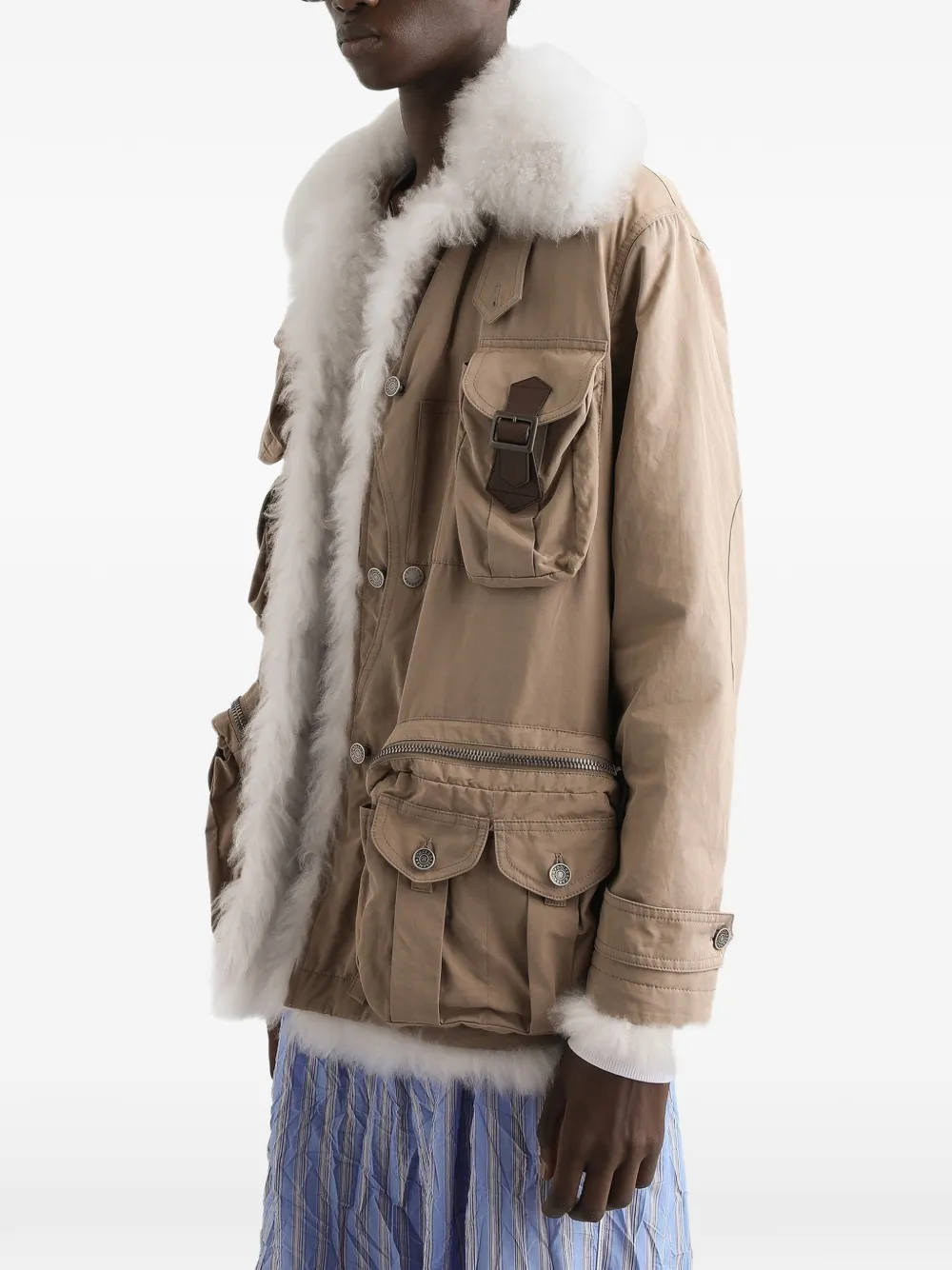 Dolce & Gabbana Gewaxt jack Beige