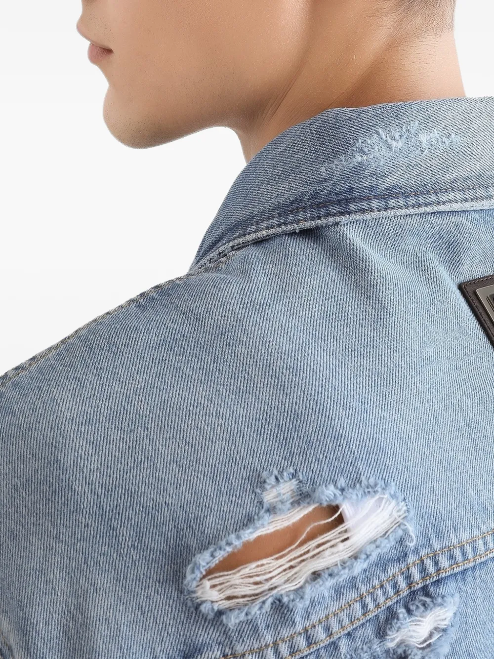 Dolce & Gabbana Gerafeld denim jack Blauw