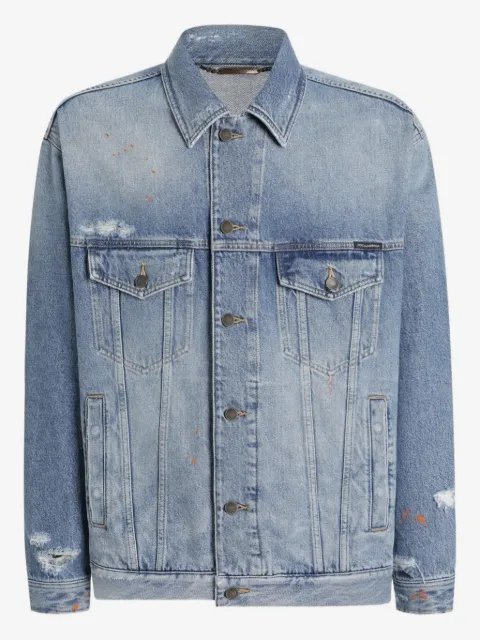 Dolce & Gabbana distressed denim jacket