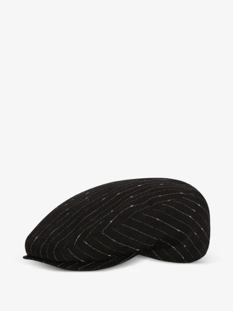 Dolce & Gabbana pinstripe viscose flat cap