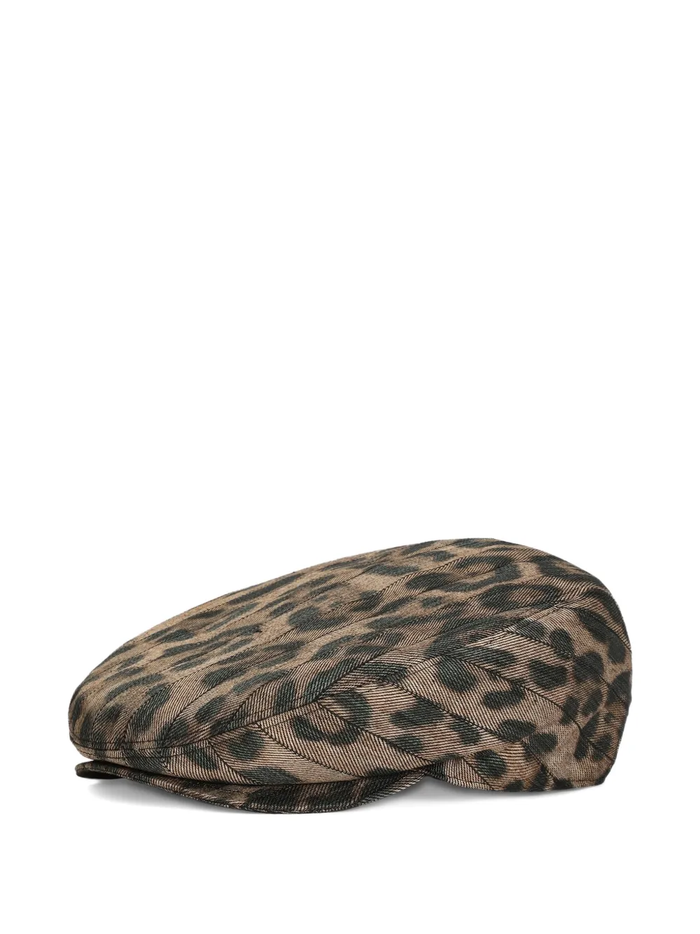 Dolce & Gabbana Baseballkappe mit Leoparden-Print - Braun