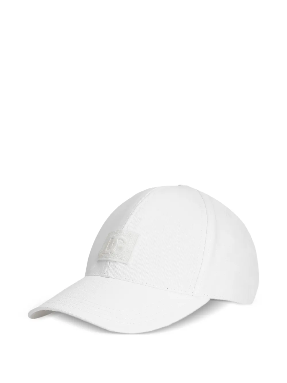 Dolce & Gabbana logo-patch baseball cap - Bianco