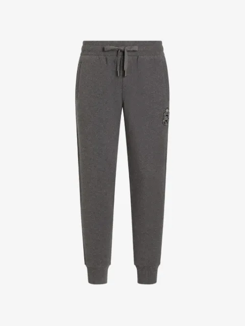 Dolce & Gabbana jersey trousers with heraldic patch
