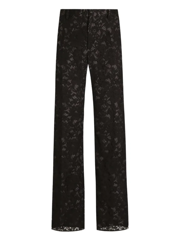 ドルチェアンドガッパーナ　レースパンツ　42 Dolce & Gabbana レース パンツ | ブラック | FARFETCH JP