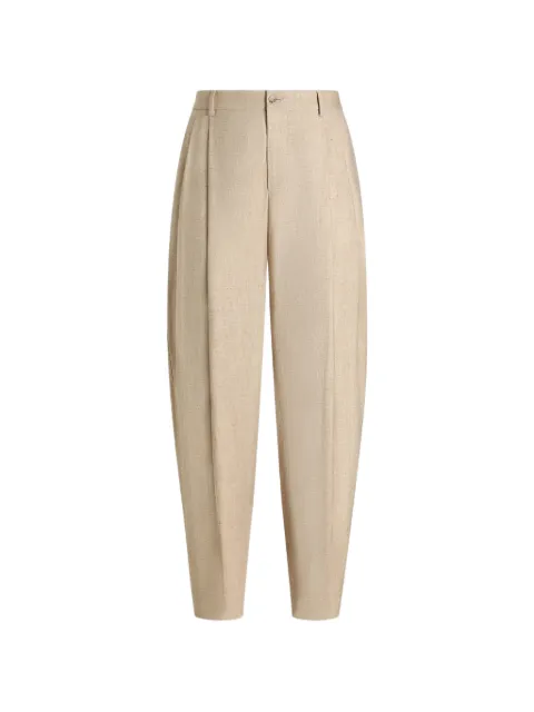 Dolce & Gabbana hemp and silk trousers with tweed effect