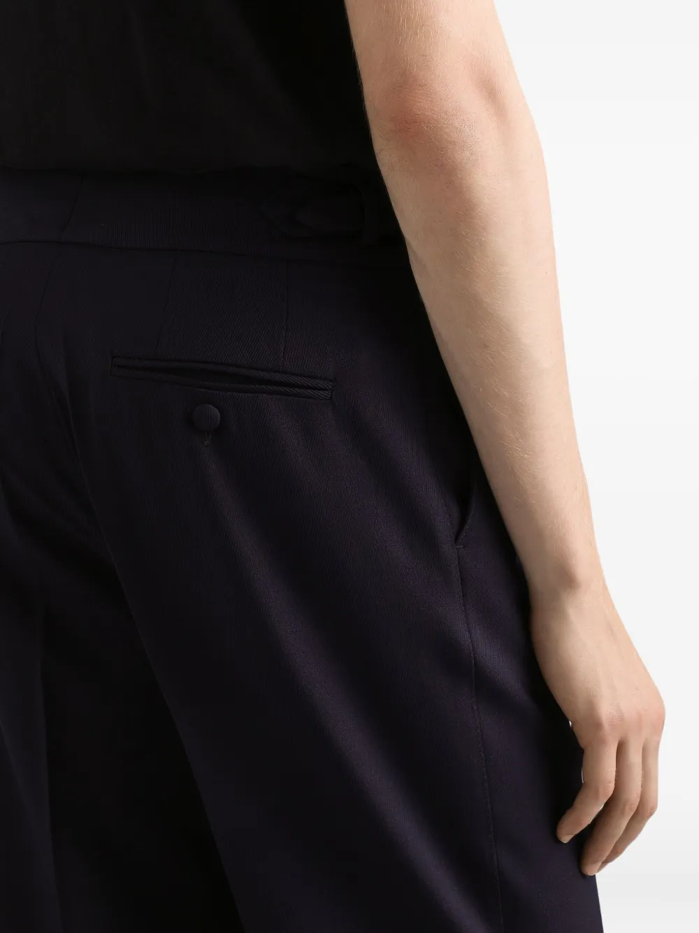 Dolce & Gabbana Broek van scheerwol Blauw