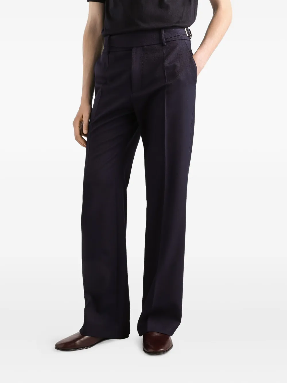 Dolce & Gabbana Broek van scheerwol Blauw