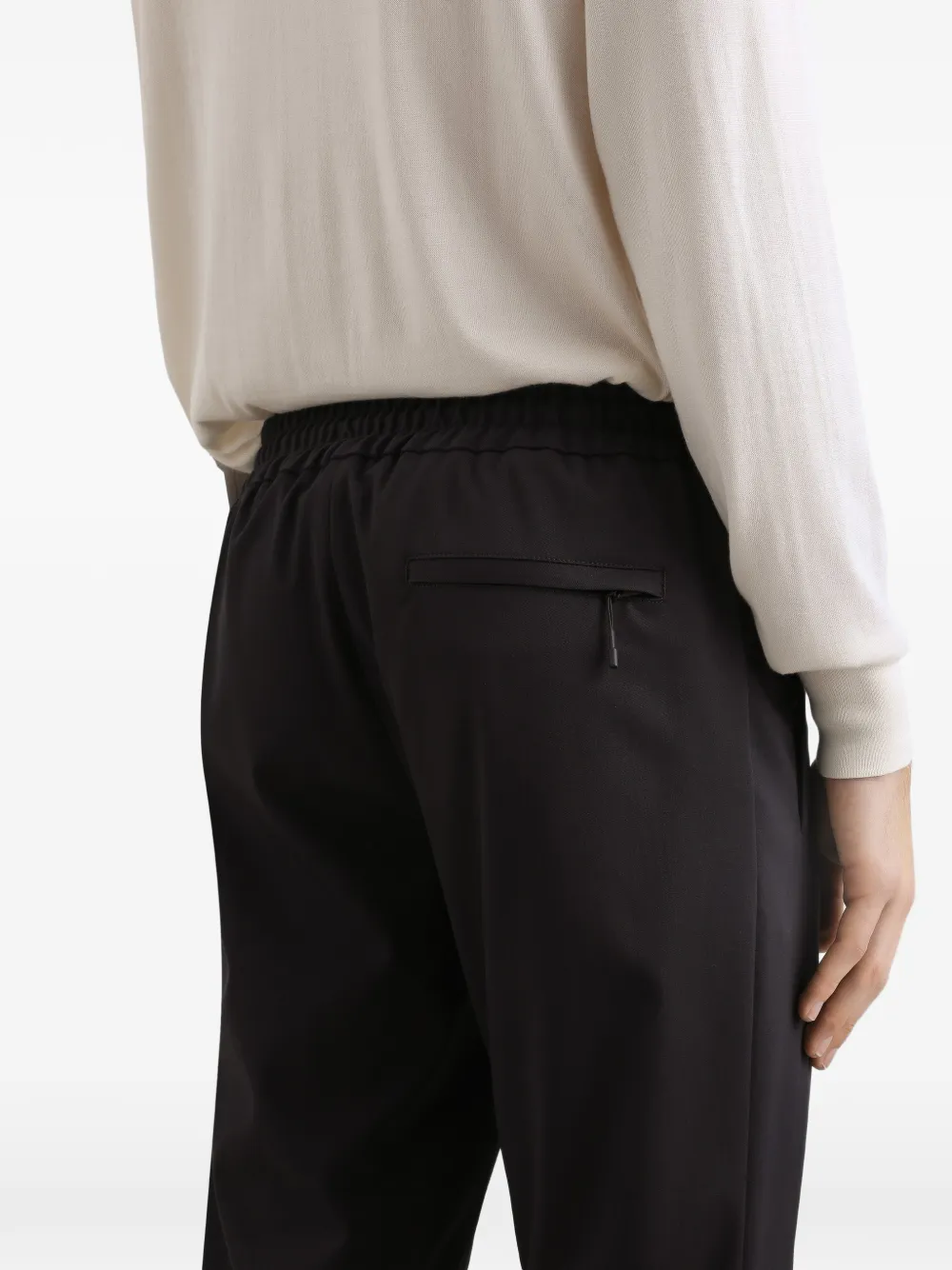 Dolce & Gabbana Pantalon van scheerwolblend Zwart
