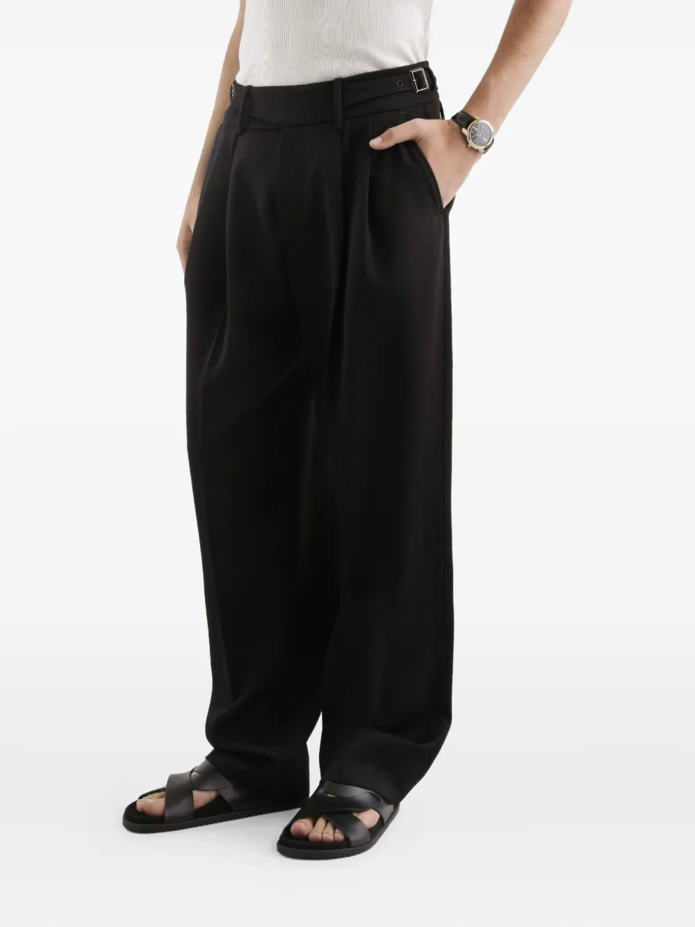 Dolce & Gabbana Broek met gesp Zwart