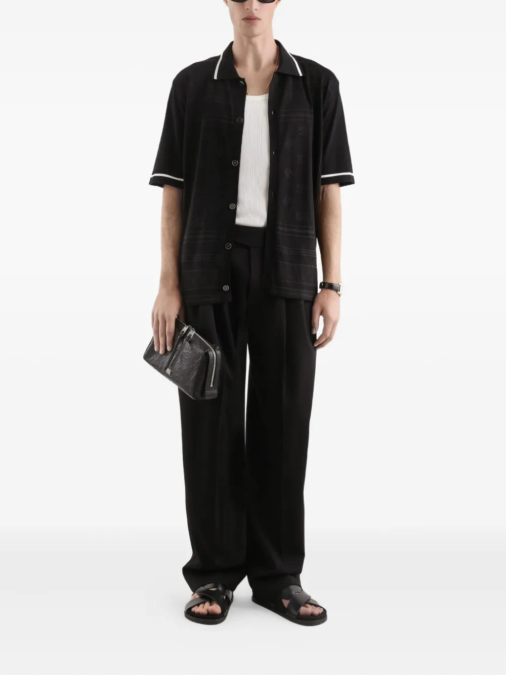 Dolce & Gabbana Broek met gesp Zwart