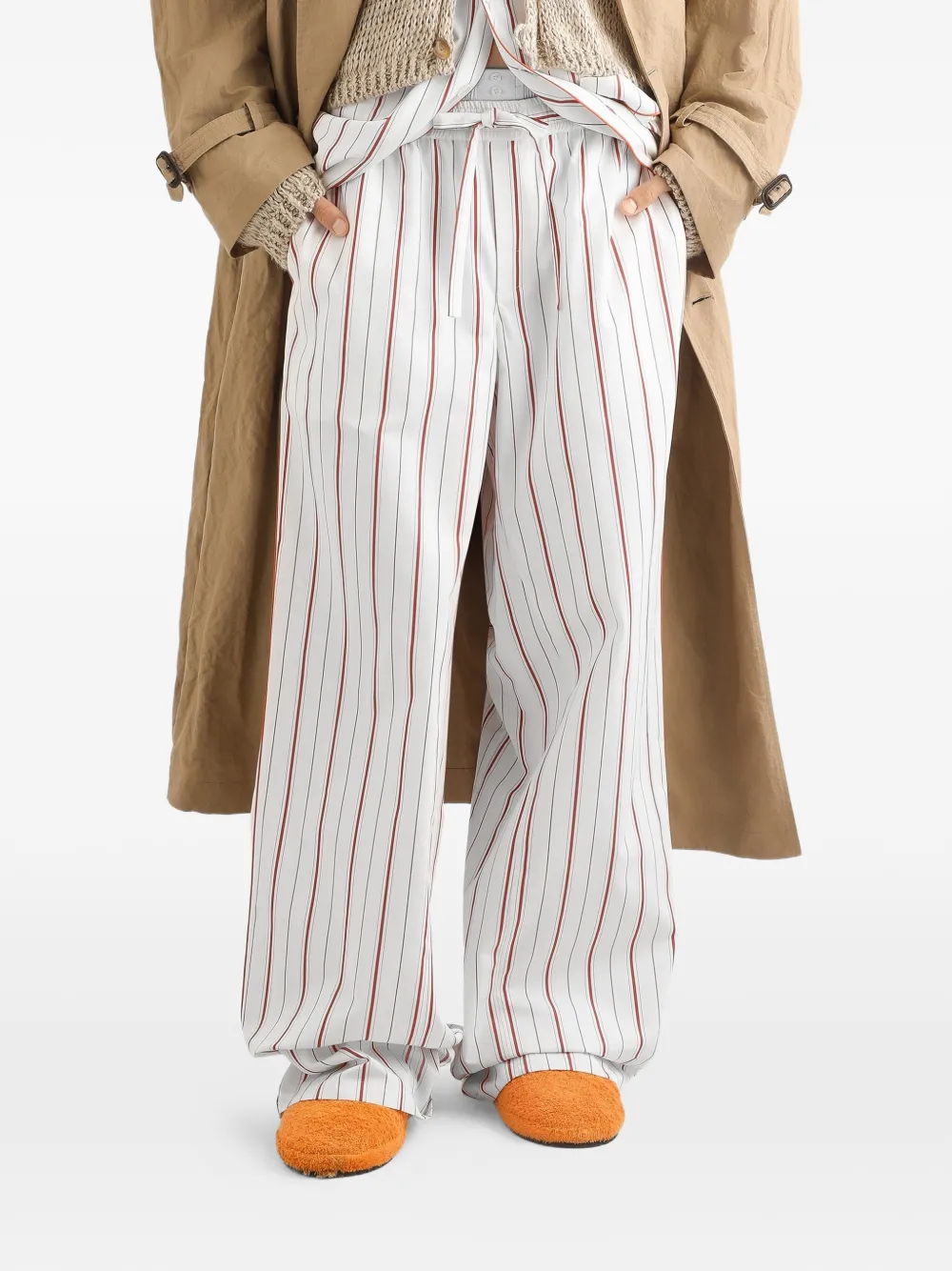 Dolce & Gabbana Gestreepte broek Wit