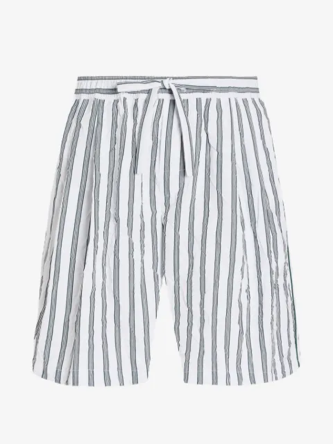 Dolce & Gabbana crinkled striped poplin jogging boxers