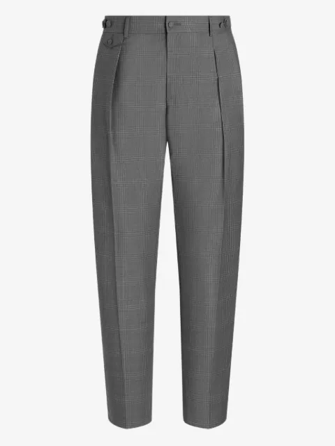 Dolce & Gabbana glen plaid virgin wool trousers