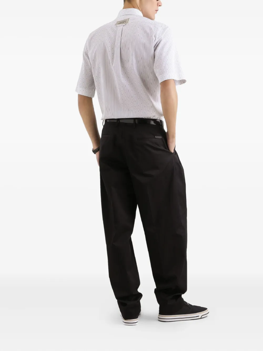 Dolce & Gabbana Gabardine broek Zwart